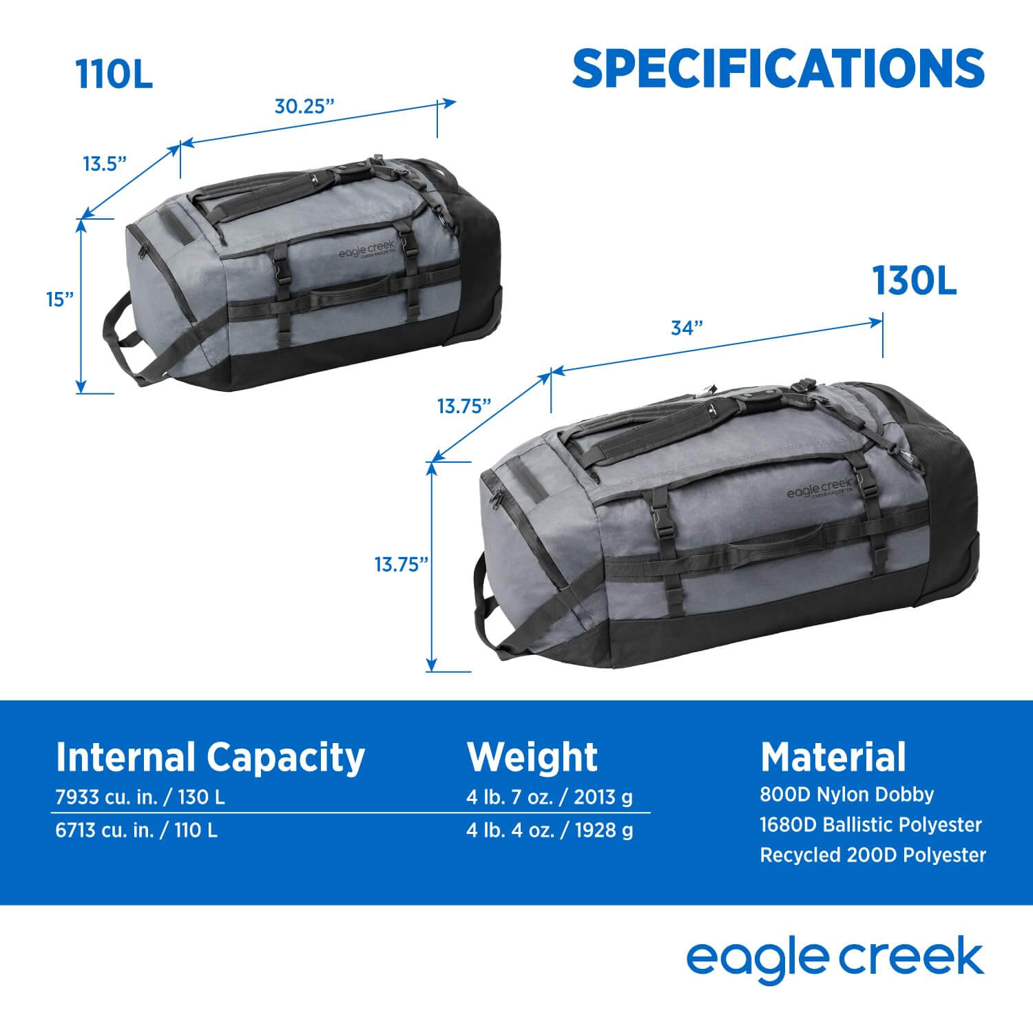 Eagle Creek Cargo Hauler Rolltasche 130L