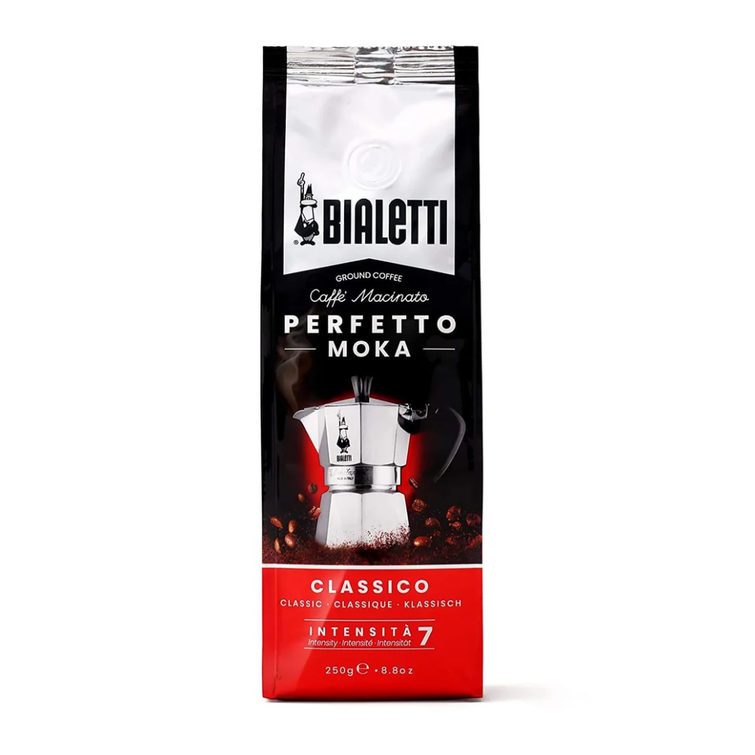 Bialetti Perfetto Moka Gemahlener Kaffee- Classico