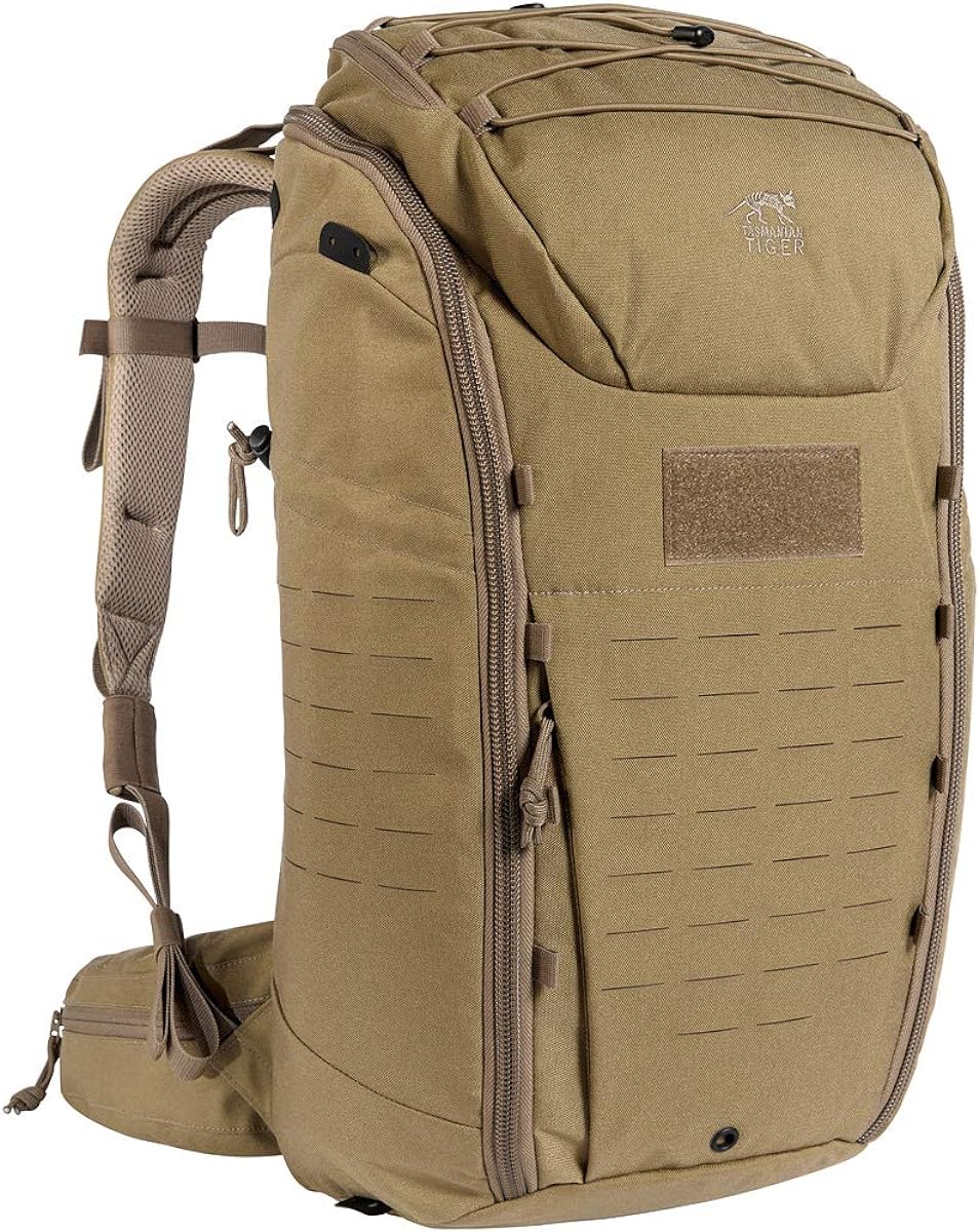 Tasmanian Tiger TT Modular Pack 30 Daypack Wander-Rucksack mit 30 Liter Volumen inkl. Organizer Zusatz-Taschen Set fÃ¼r mehr Ordnung, Khaki