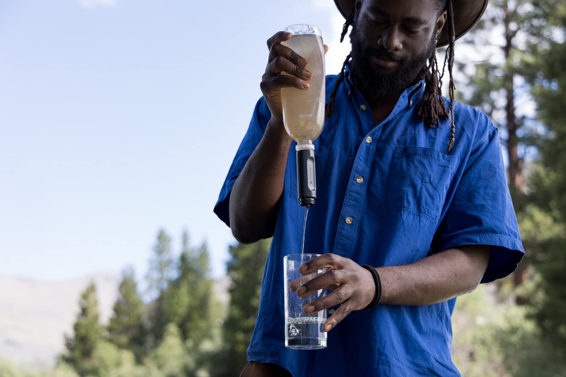 LifeStraw Peak Squeeze Flasche mit Wasserfilter