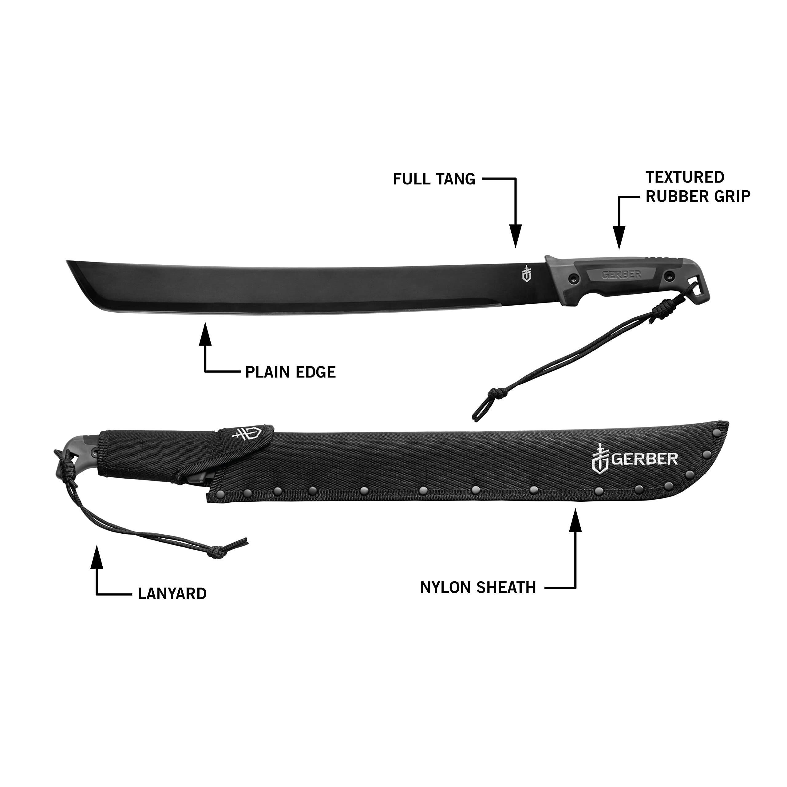 Gerber Machete mit Nylon-Scheide