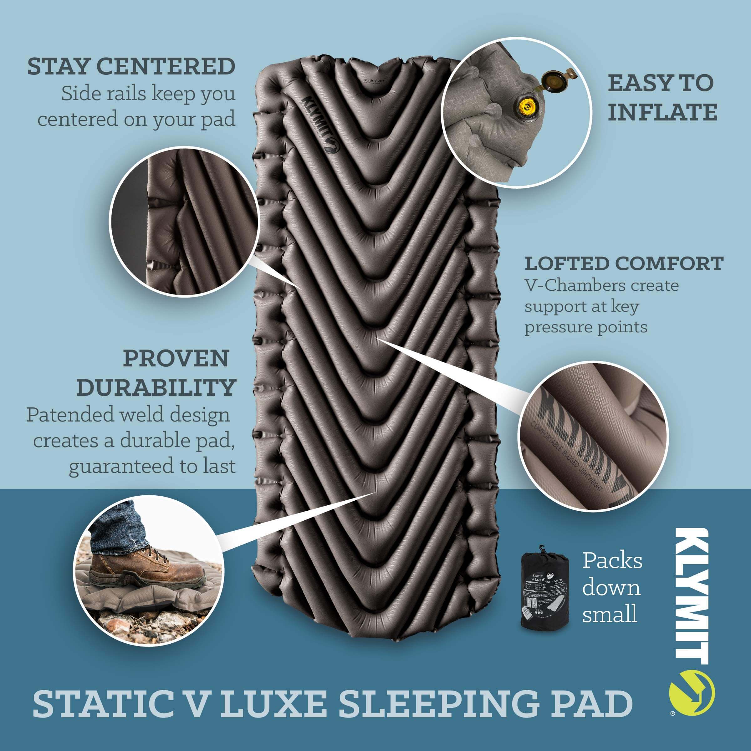 Klymit Static V Luxe Sleeping Pad Isomatte